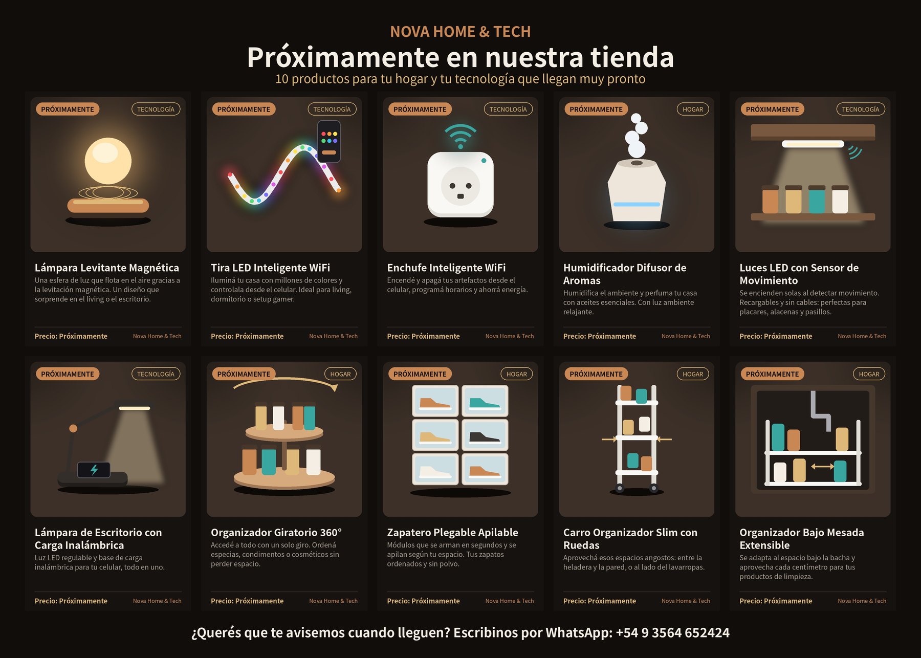 Pr&oacute;ximos lanzamientos Nova Home & Tech