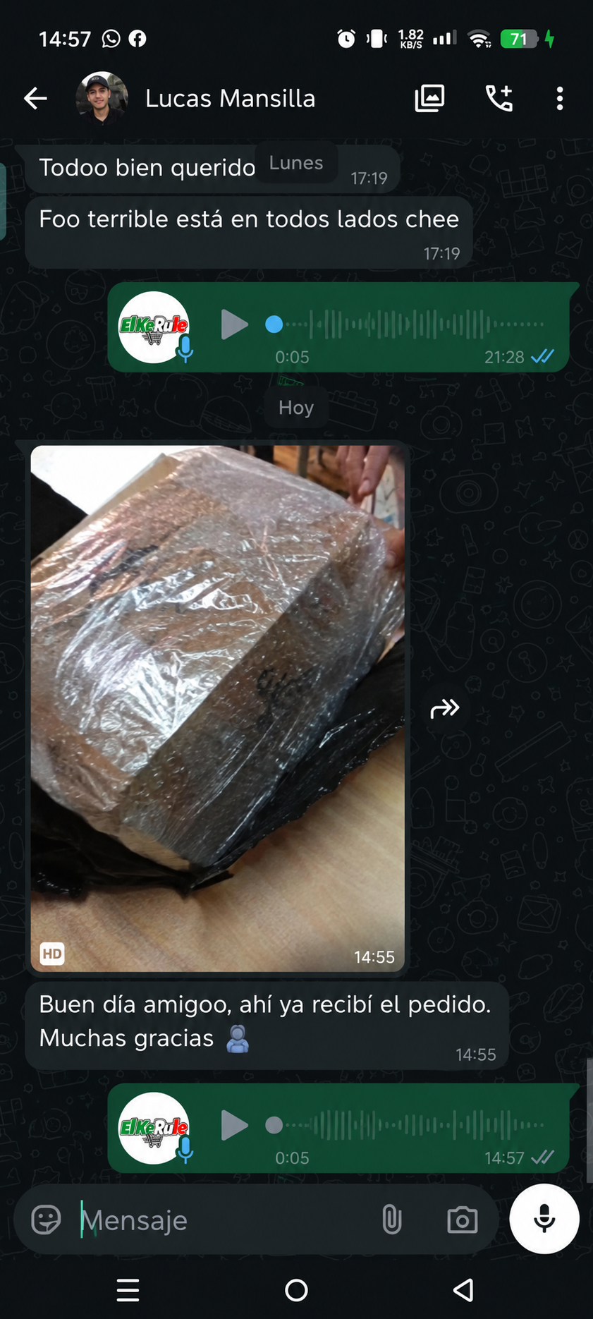 Conversaci&oacute;n de WhatsApp 2