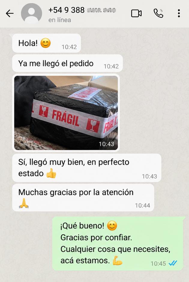 Conversaci&oacute;n de WhatsApp 5