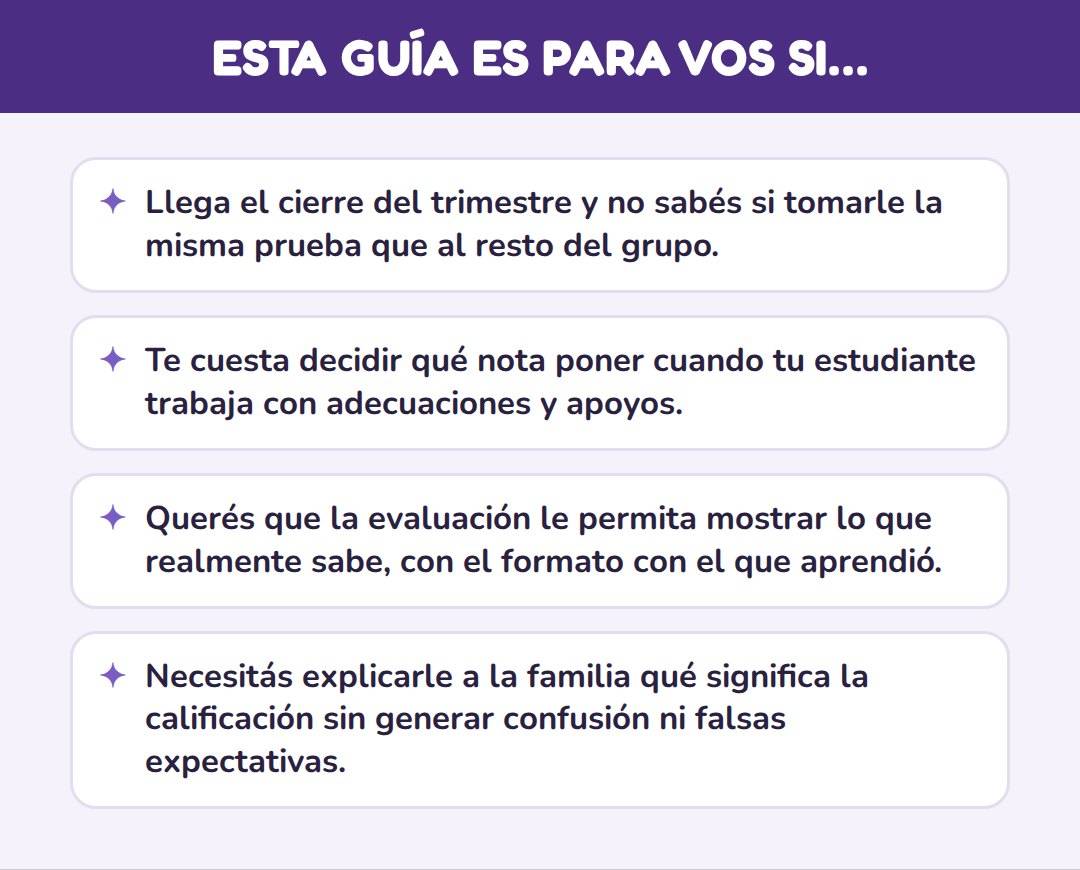 EVALUAR Y CALIFICAR CON ADECUACIONES