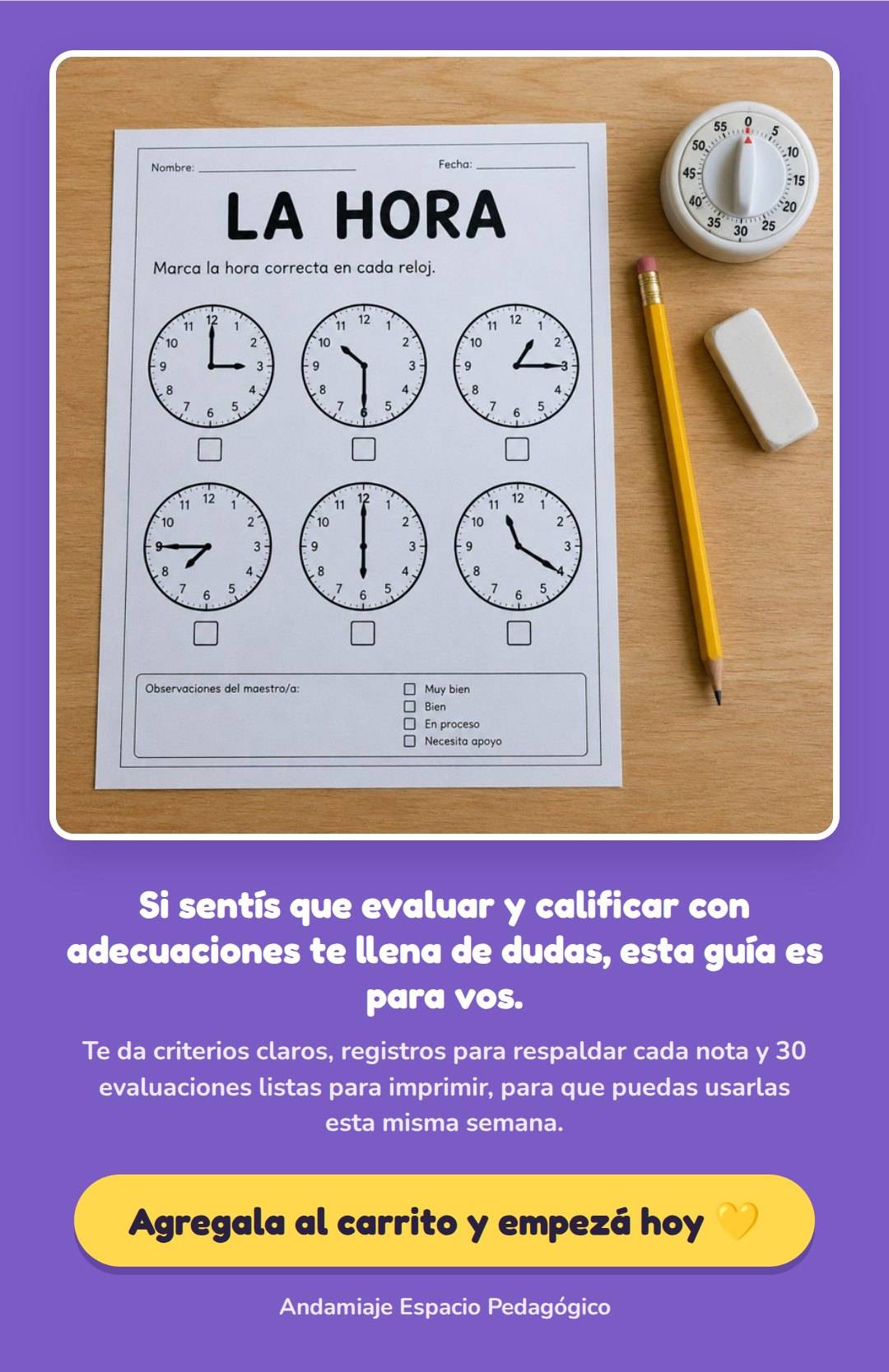 EVALUAR Y CALIFICAR CON ADECUACIONES