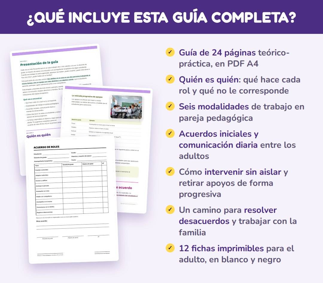 PAREJA PEDAGÓGICA: DOCENTE Y AT EN EL AULA