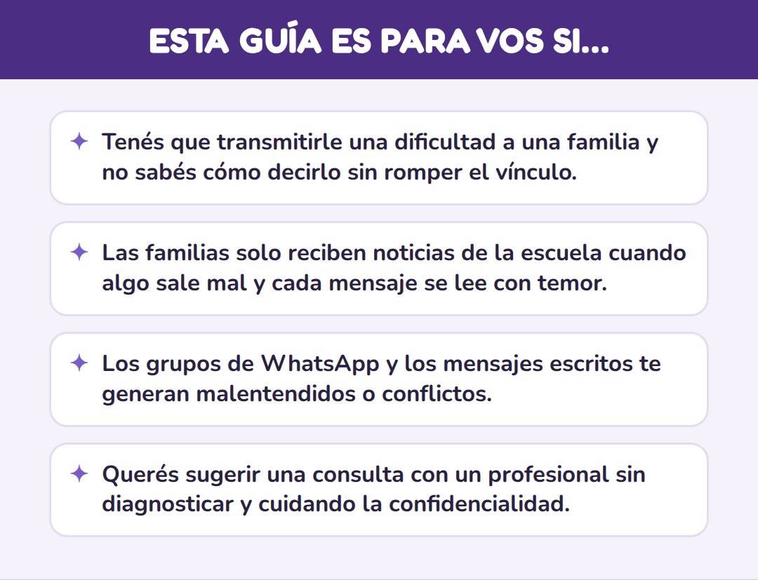 COMUNICACIÓN CON LAS FAMILIAS