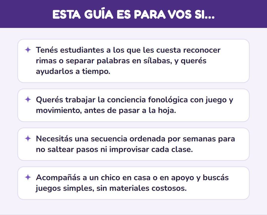 CONCIENCIA FONOLÓGICA PASO A PASO