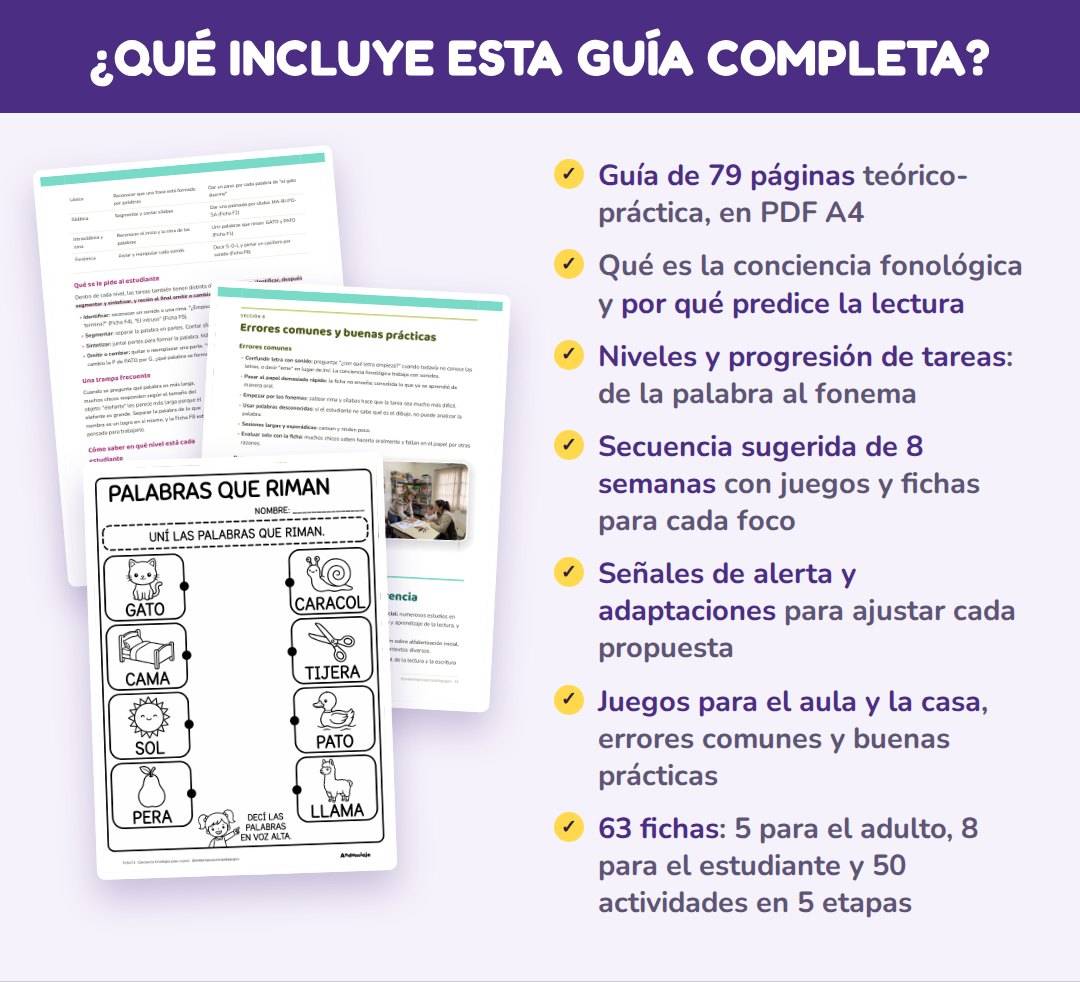 CONCIENCIA FONOLÓGICA PASO A PASO