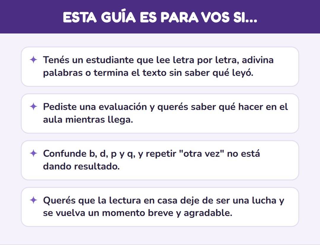 DIFICULTADES EN LA LECTURA
