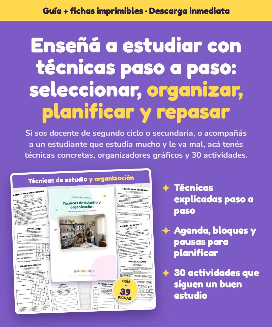 TÉCNICAS DE ESTUDIO Y ORGANIZACIÓN