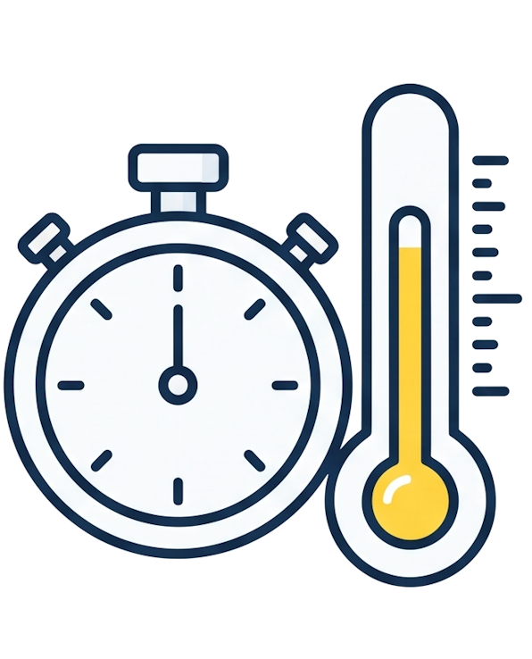 Tiempo de reposo y temperatura