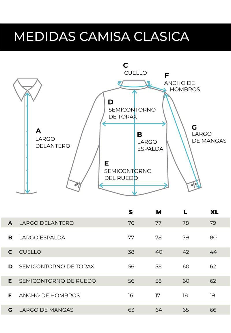 TALLES - CAMISAS CLASICAS
