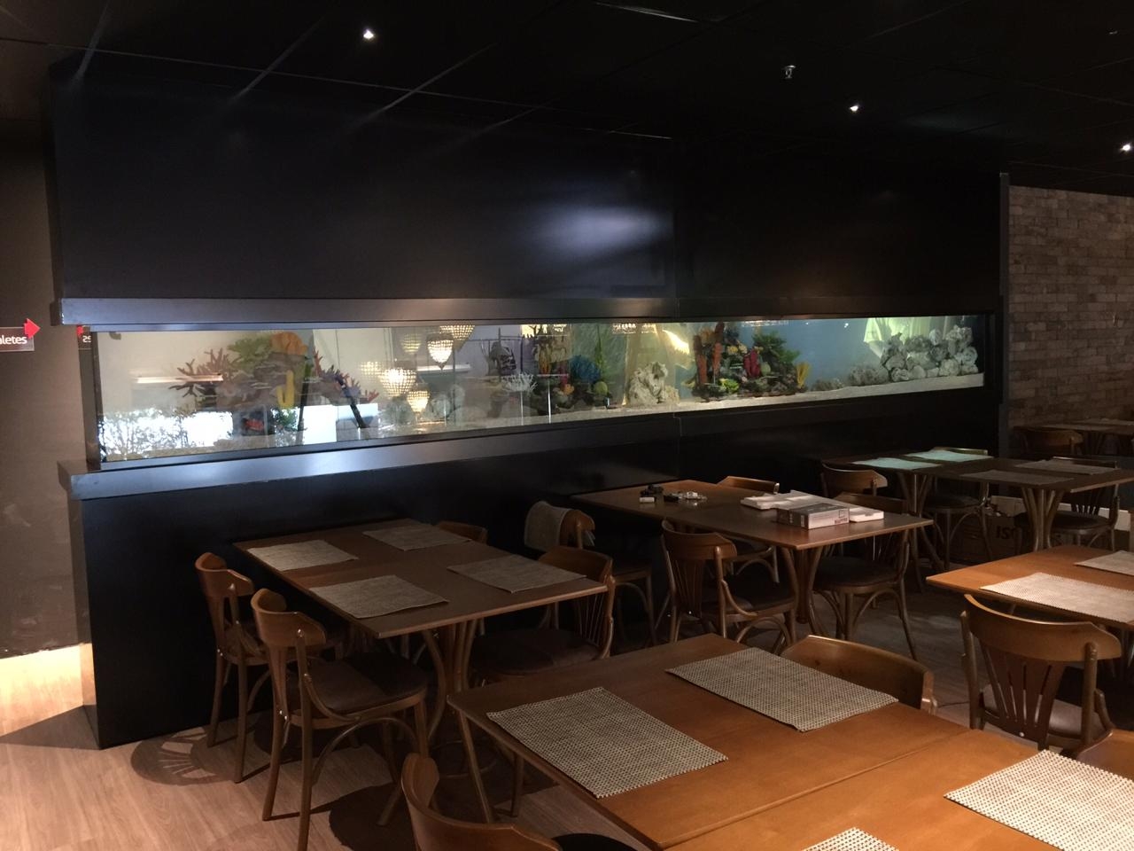 O salão do restaurante