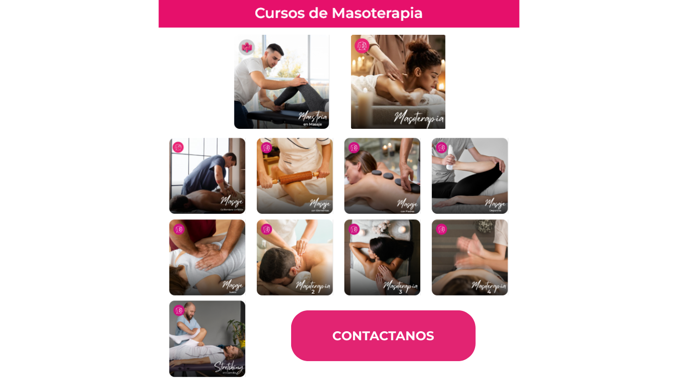 Cursos Masoterapia