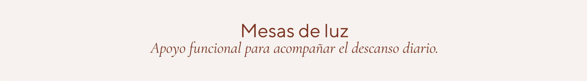Banner de la categoría Mesas de Luz