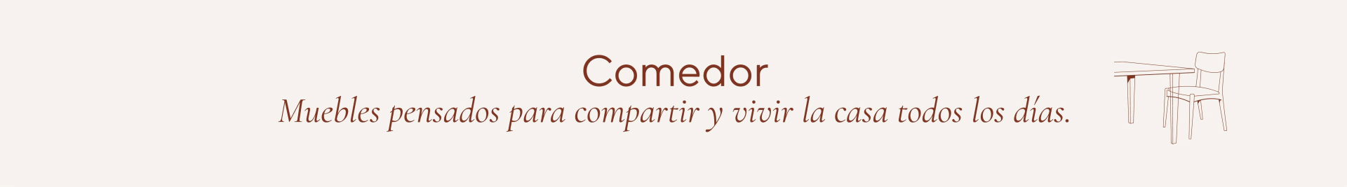Banner de la categoría COMEDOR