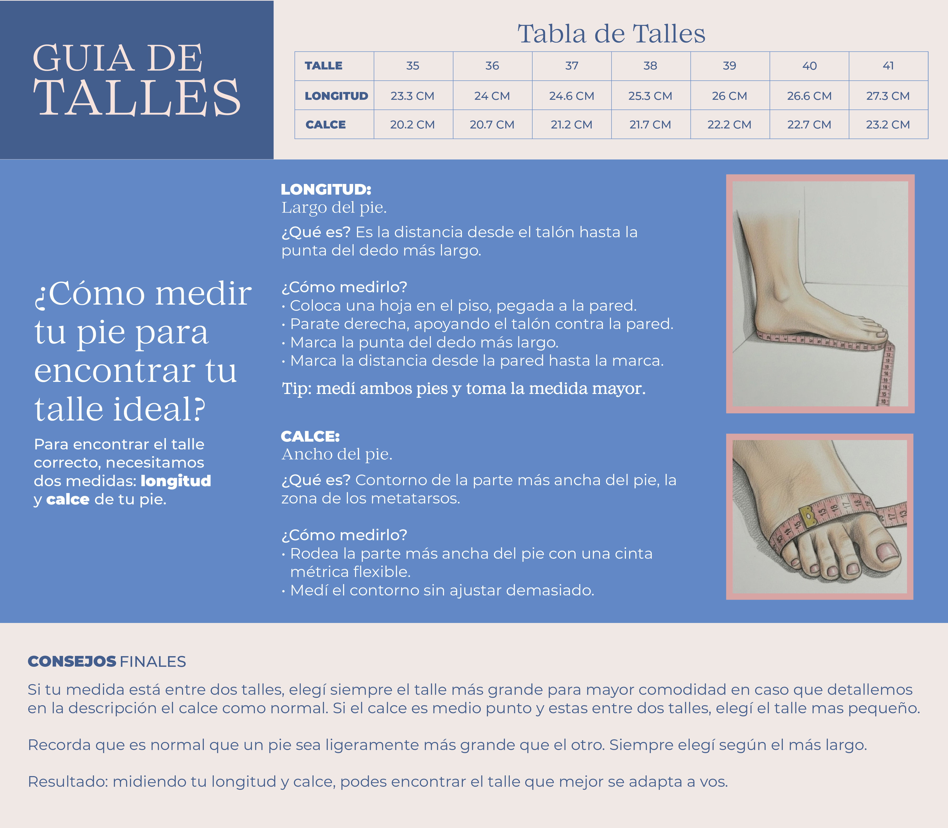 Guía de talles