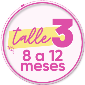 Talle 3 8 a 12 meses