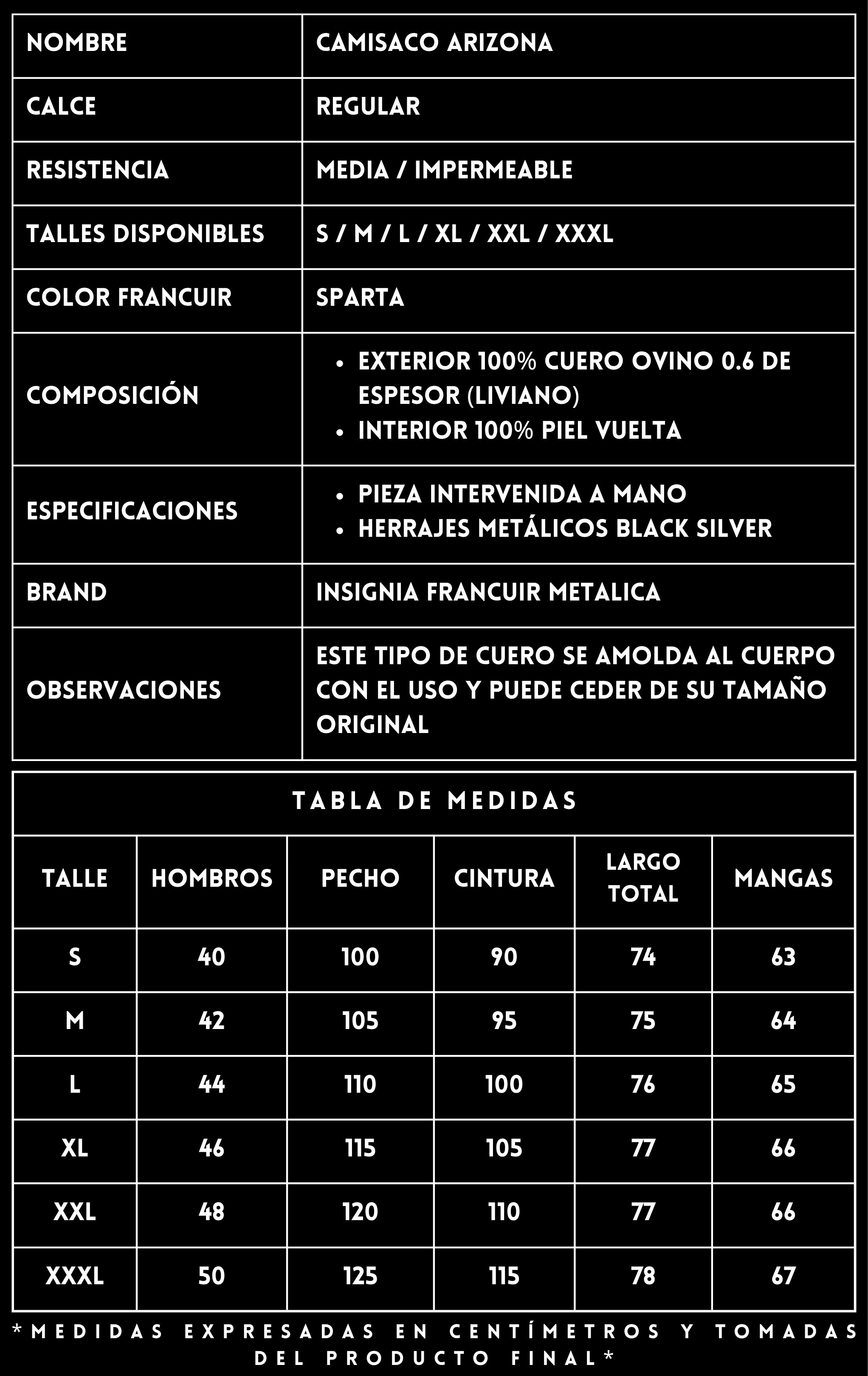 Camisaco Arizona FRANCUIR