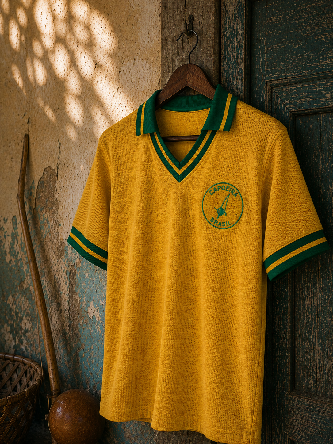 Camisa Capoeira Brasil Aut&ecirc;ntica Retr&ocirc;