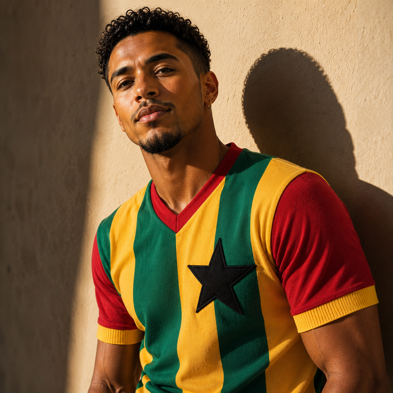 Camisa Retrô Ghana Anos 80 Autêntica Retrô