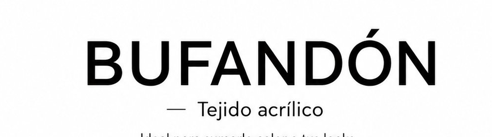 Bufand&oacute;n - Tejido acr&iacute;lico