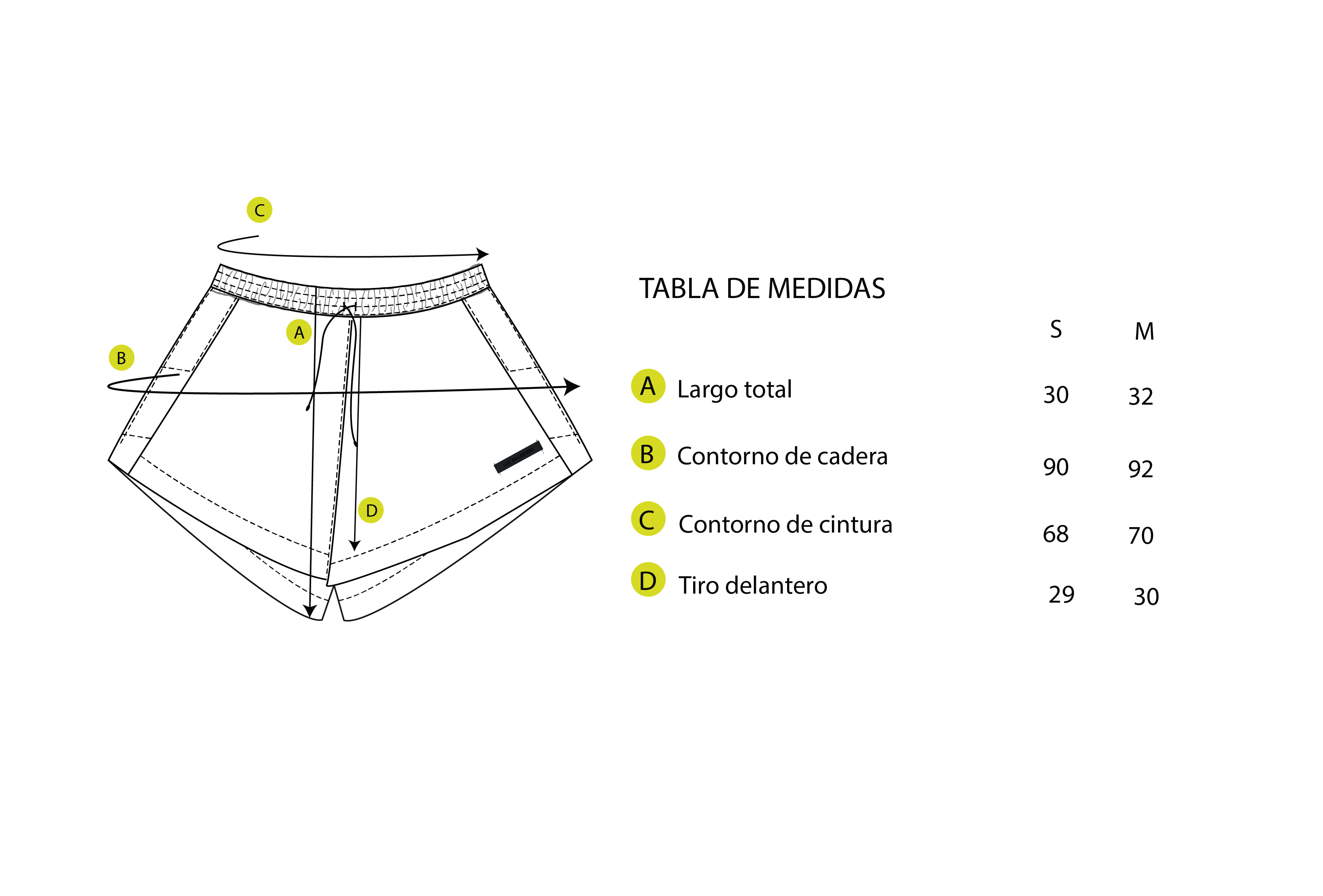 SHORT BRUMA [AMARILLO] - Comprar en Luz Ballestero