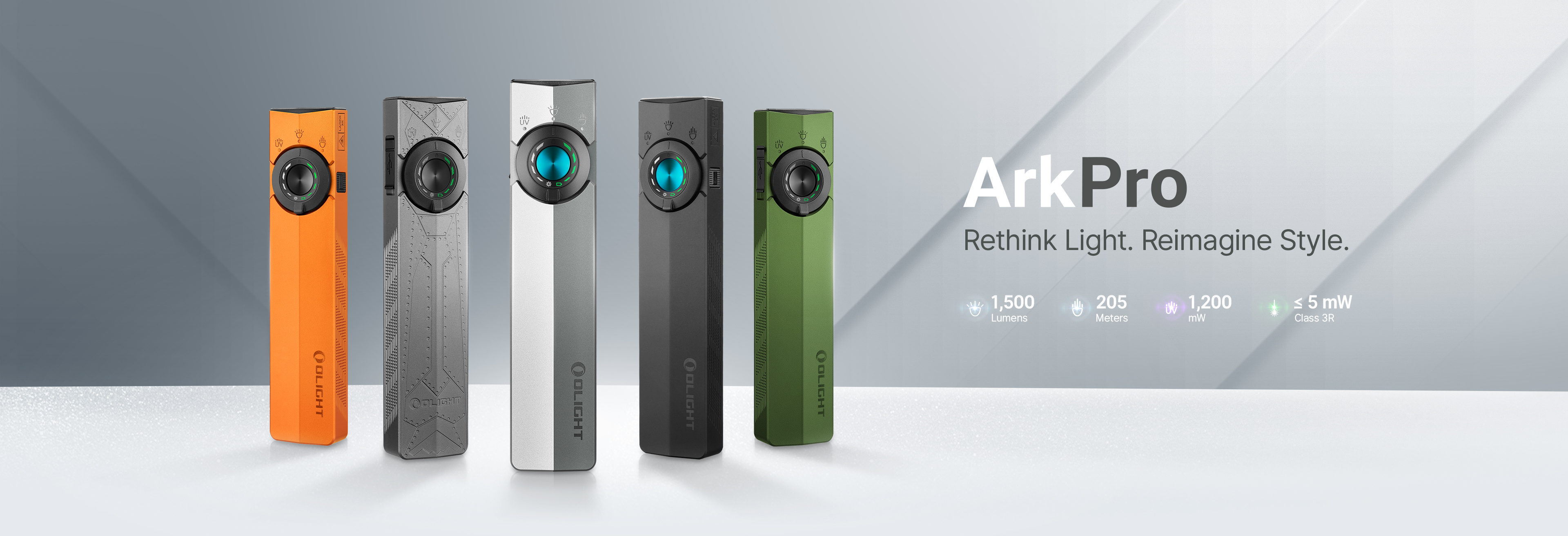 OLIGHT ARKPRO - LINTERNA + LUZ UV + LÁSER - MATTE BLACK