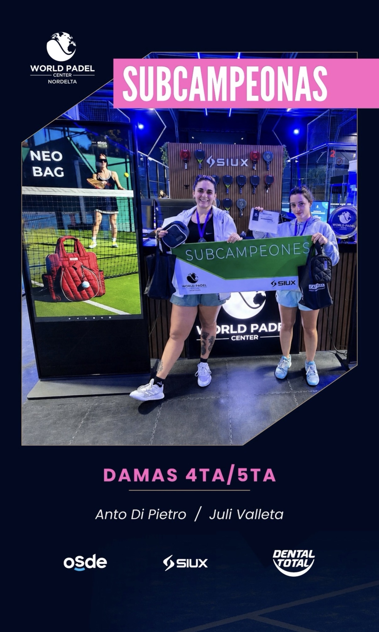 Encuentro y premiaci&oacute;n en World Padel Center Nordelta