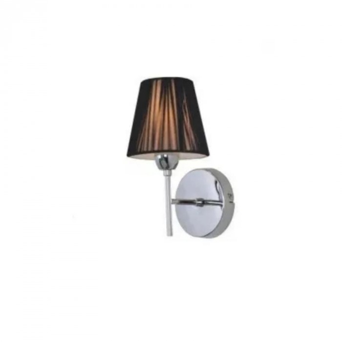Arandela moderna Claudia prata da marca Hevvy, ideal para quarto, cabeceira de cama, lavabo e quarto infantil, com design elegante e acabamento sofisticado.