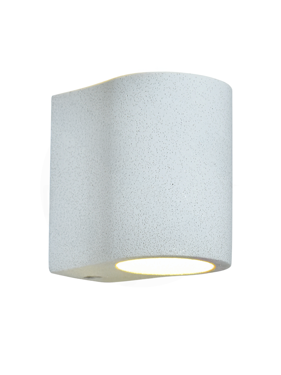 Arandela Compacta Curva em Concreto Cinza Ilumina&ccedil;&atilde;o G9