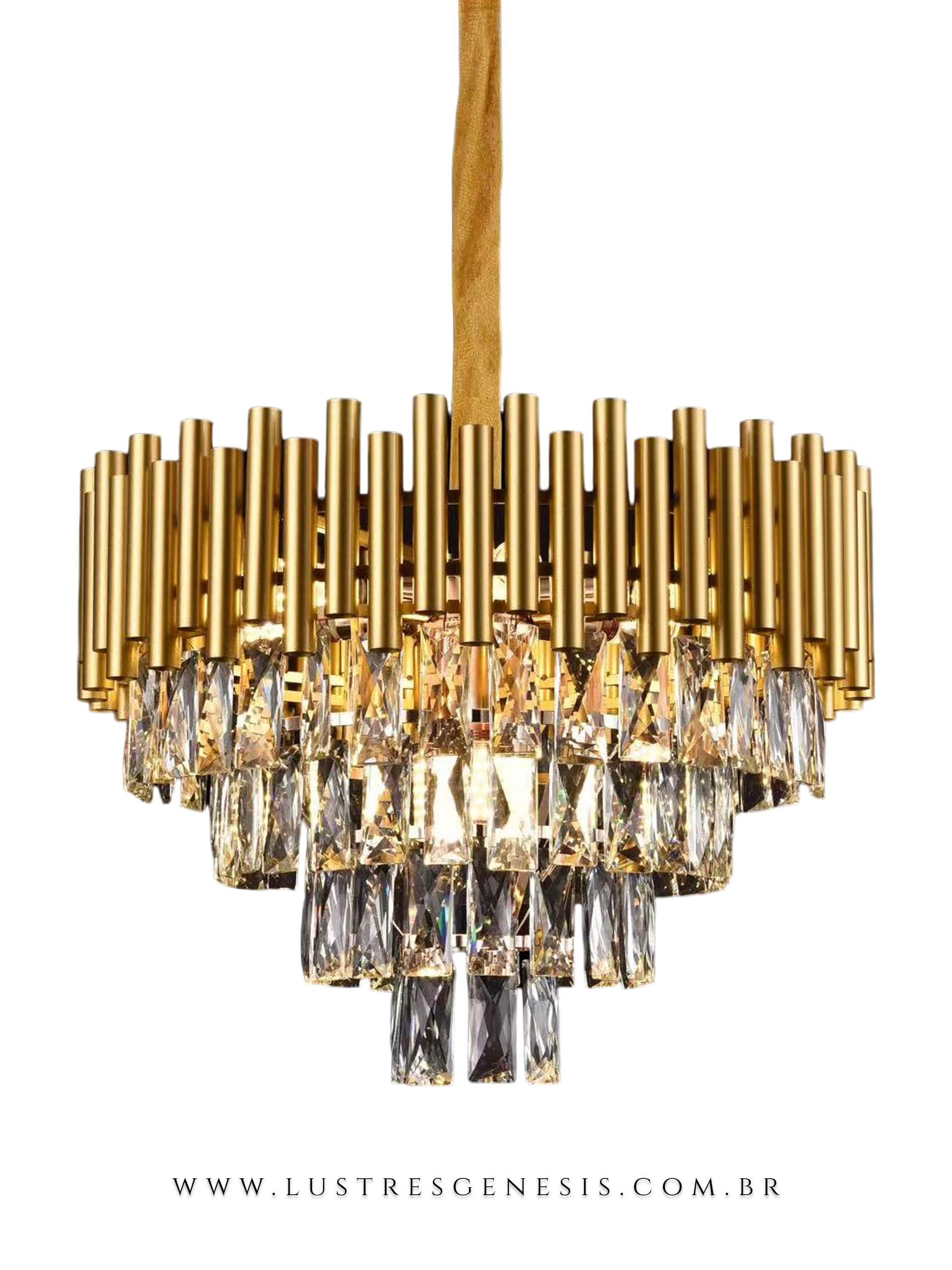Pendente de Cristal Contemporâneo Lumy Ø52cm