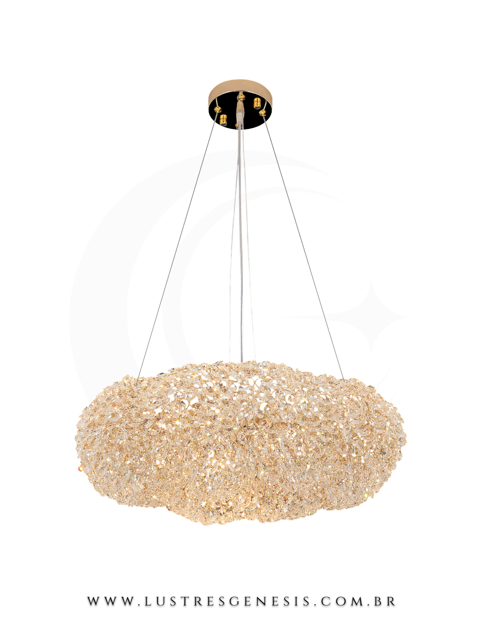 Luminária de teto com design industrial e moderno, com cúpula de cimento e iluminação direcionada.