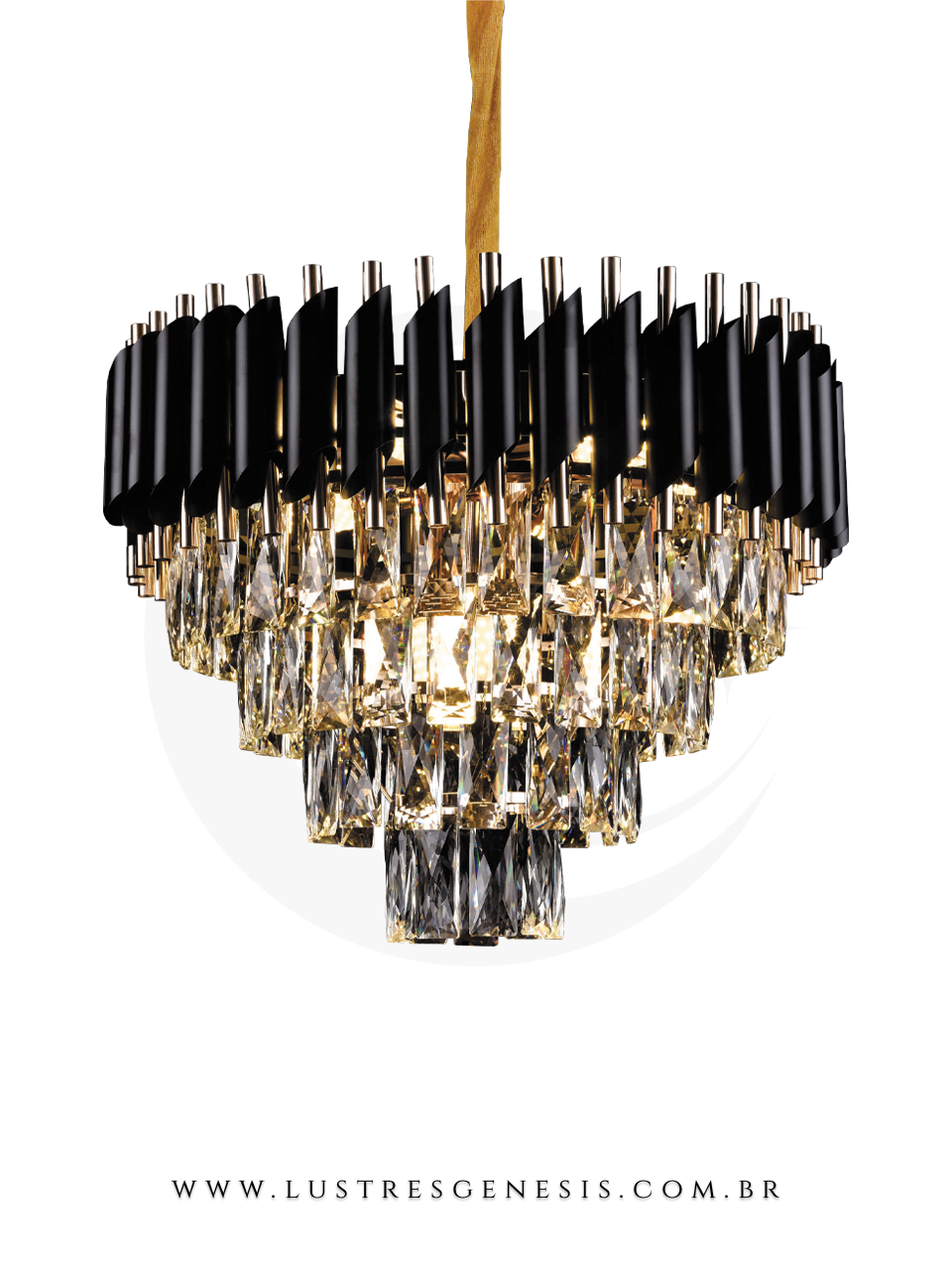 Pendente Preto de Cristal