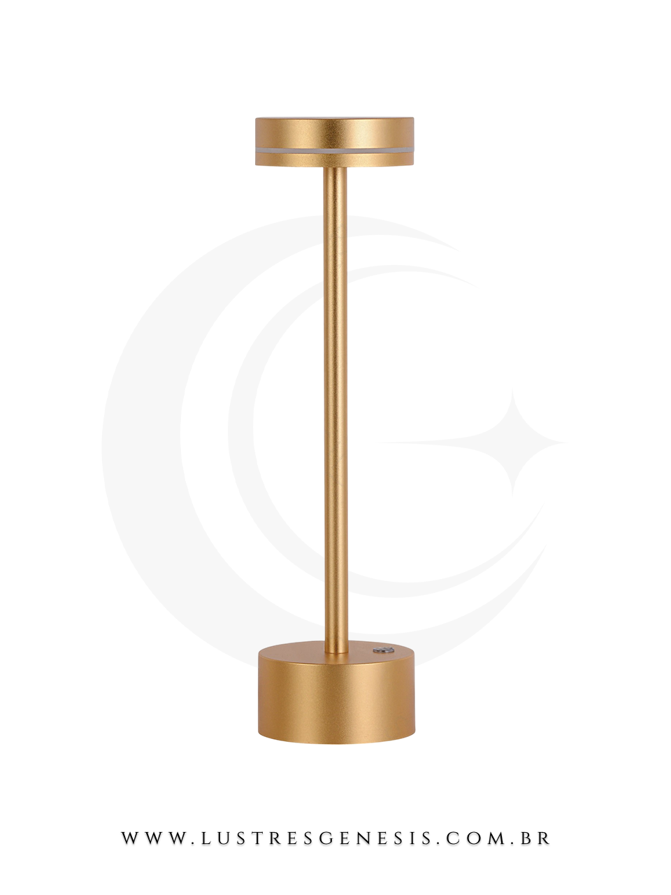 Luminária de mesa com LED Nail Dourado