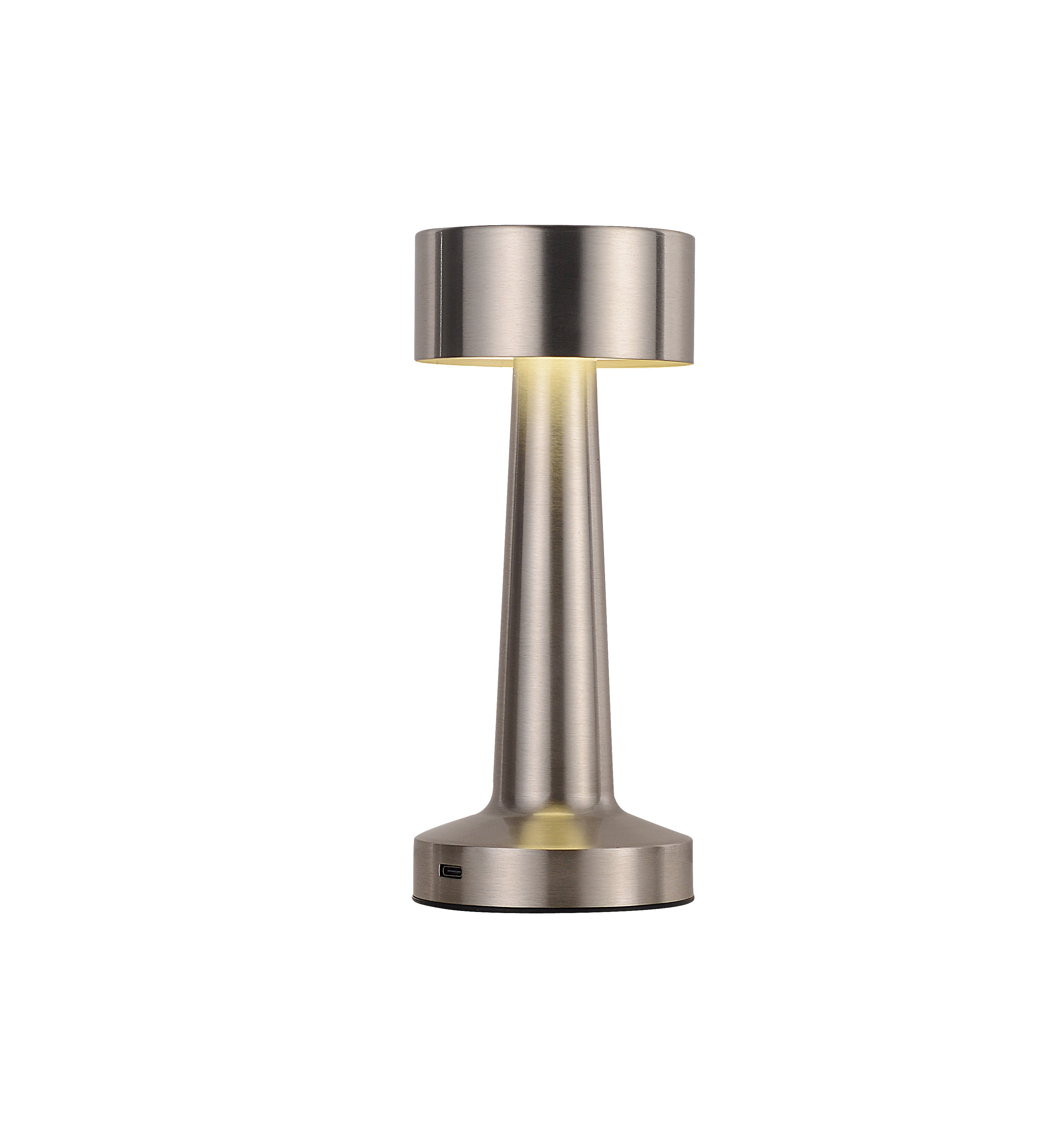 Lumin&aacute;ria de mesa abajur Mallow dourado, ideal para leitura, quartos, escrit&oacute;rio e escrivaninhas