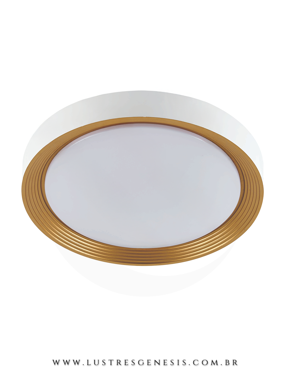 Plafon LED Integrado 40cm Design Minimalista e Elegante