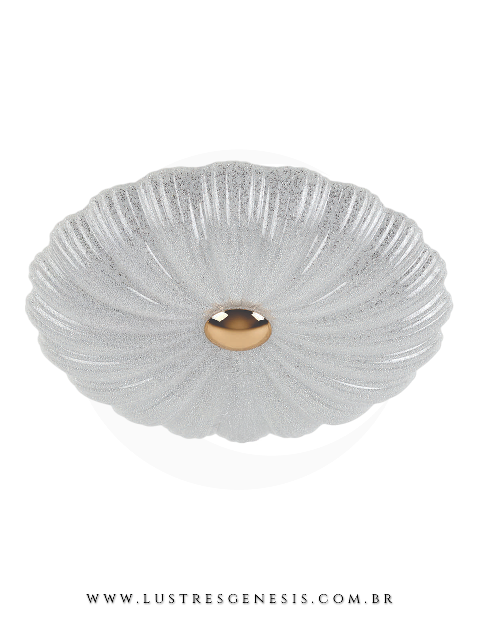 Plafon de Luxo com Acabamento em Acr&iacute;lico Cristalizado 40cm