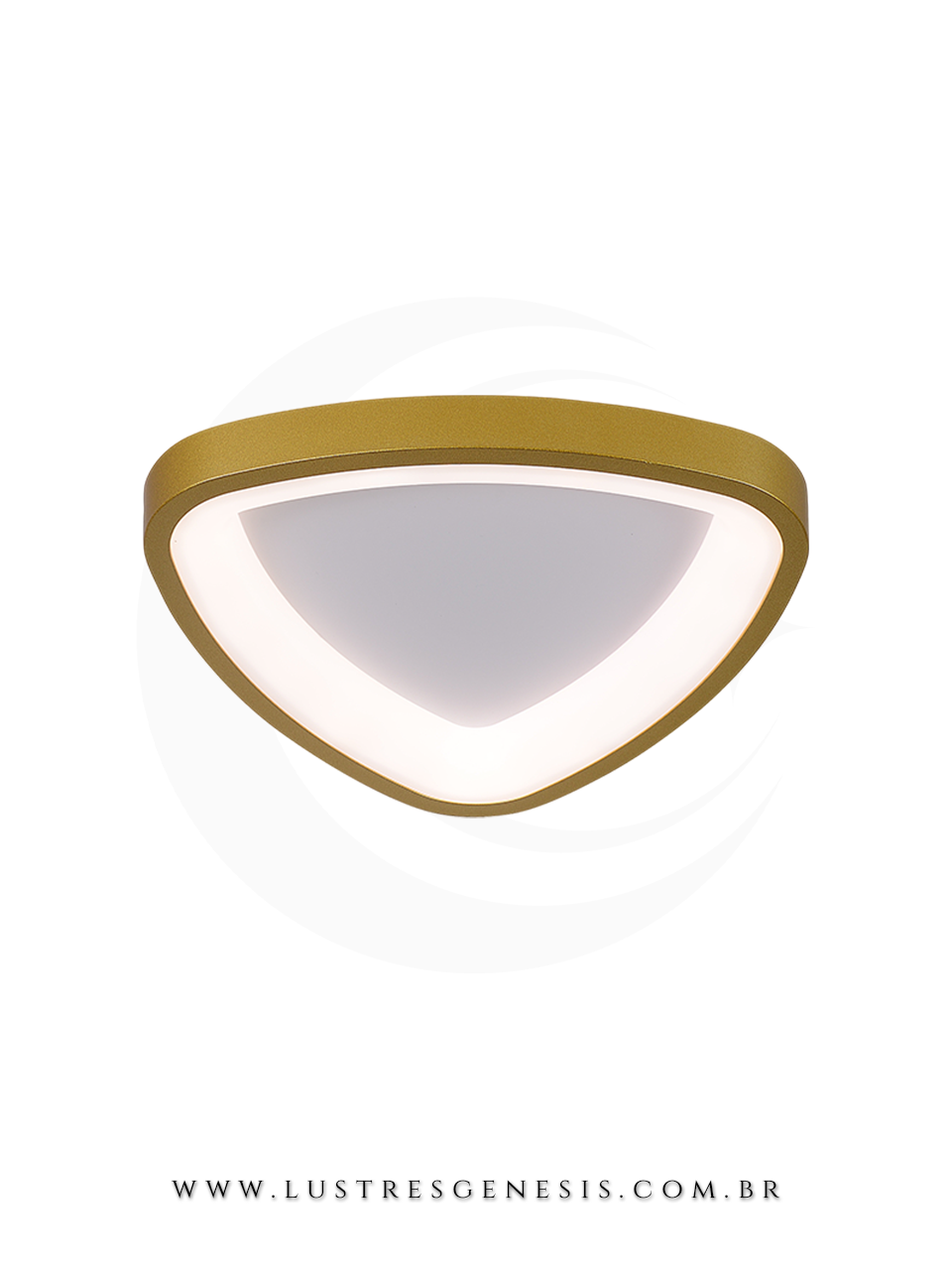 Lumin&aacute;ria de Teto Sobrepor LED 25+25W com 3 Cores de Luz 41cm