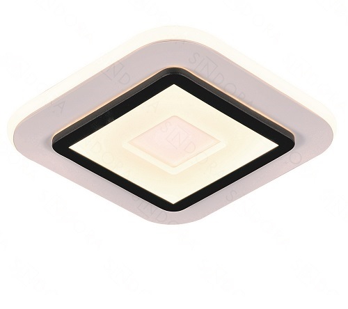 Luminária moderna Furyo preta com LED integrado, ideal para quartos, salas de estar e escritórios. Lustres Gênesis loja online de Lustres e Iluminação Decorativa