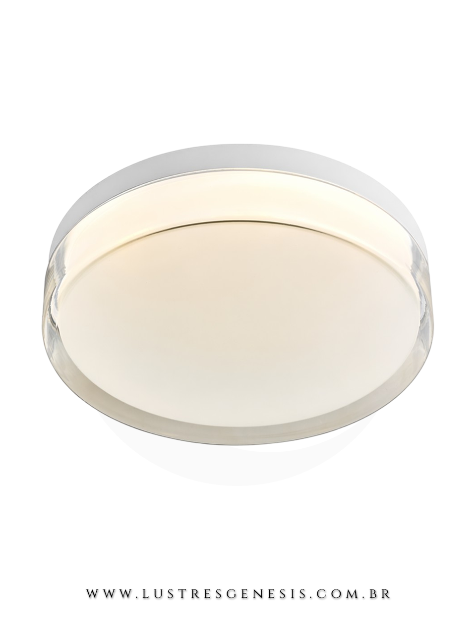 Plafon Branco 3 Tamanhos LED Multicolor 3000k, 4500k e 6500k Para Corredor, Sala, Lavabos e Quartos