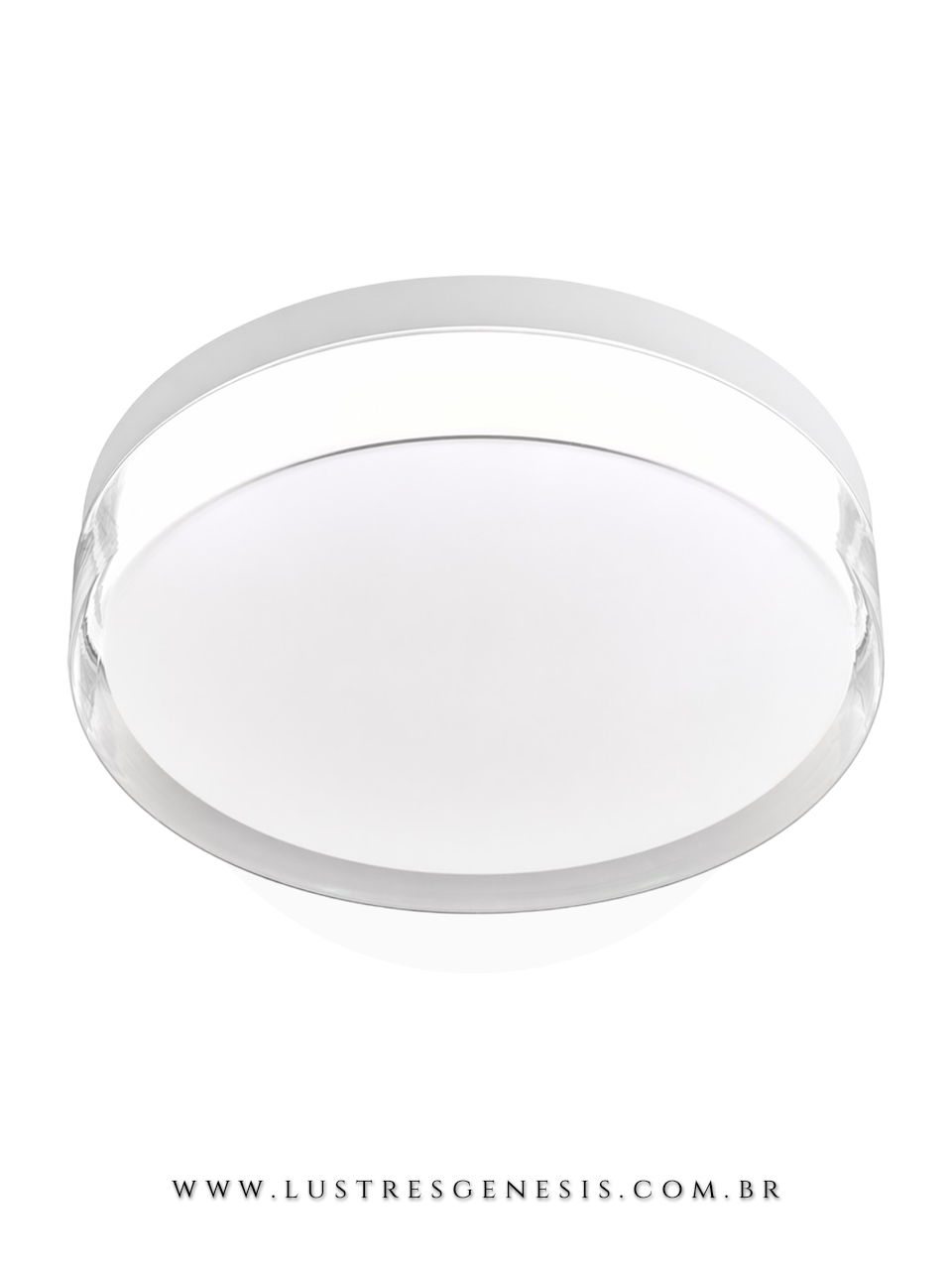 Plafon Branco 3 Tamanhos LED Multicolor 3000k, 4500k e 6500k Para Corredor, Sala, Lavabos e Quartos