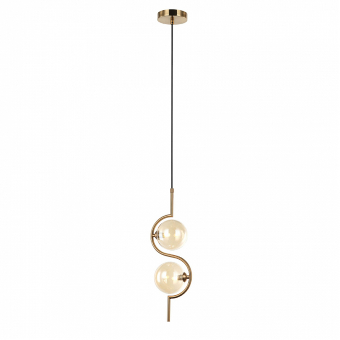 Pendente Moderno Deuce Globos Champagne da StudioLuce, ideal para sala de jantar e ambientes gourmet. Lustres Gênesis loja online de Lustres e Iluminação Decorativa