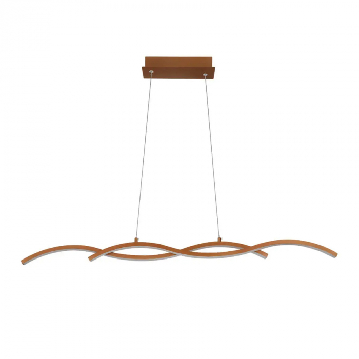 Lustre pendente moderno Twine na cor cobre, ideal para sala de jantar, quartos e sala de estar. Lustres Gêneis loja online de Lustres e Iluminação Decorativa