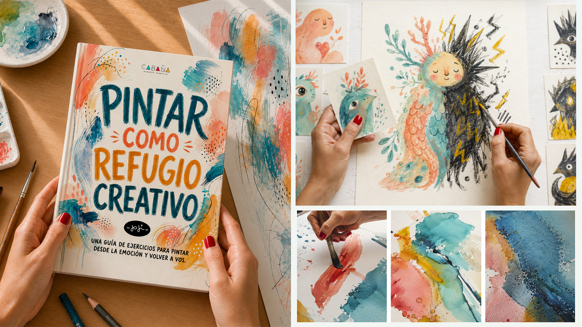 Pintar como refugio creativo y ejercicios de creatividad