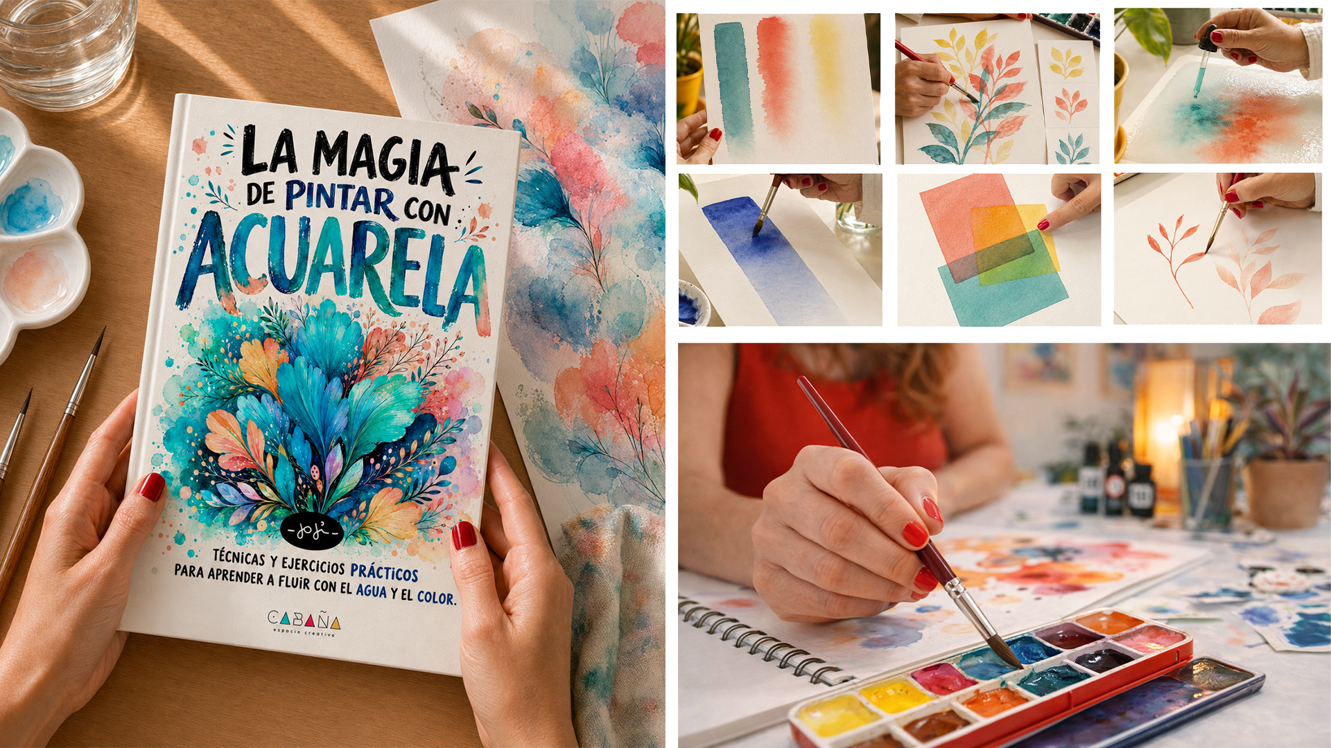 La magia de pintar con acuarela y t&eacute;cnicas de acuarela