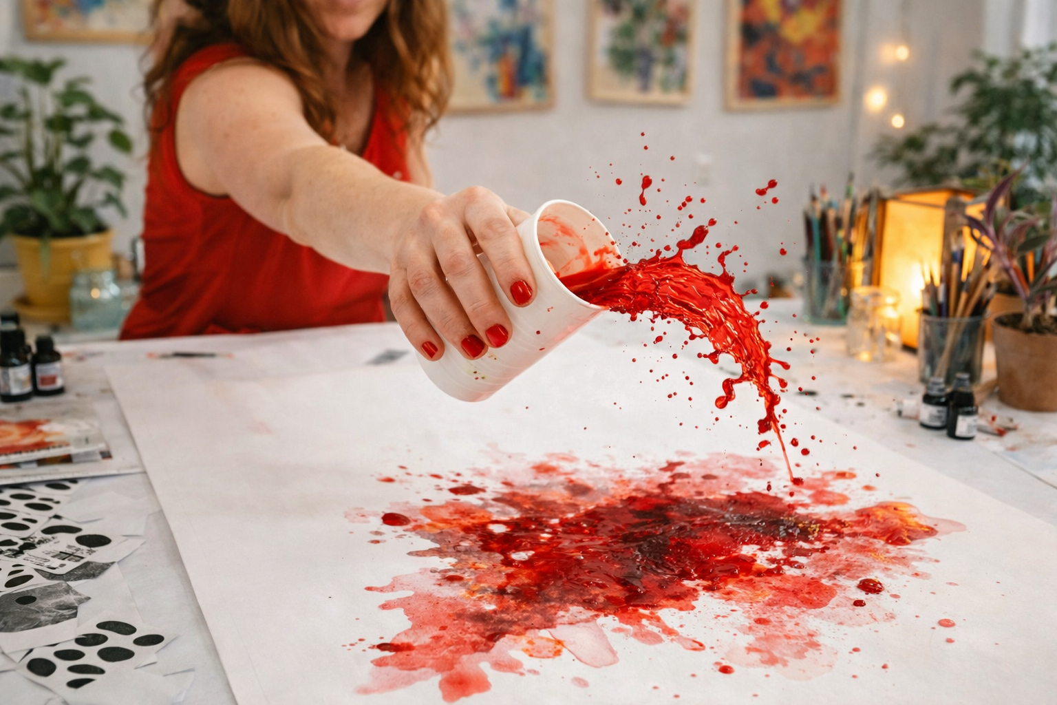 Joji trabajando en proceso creativo