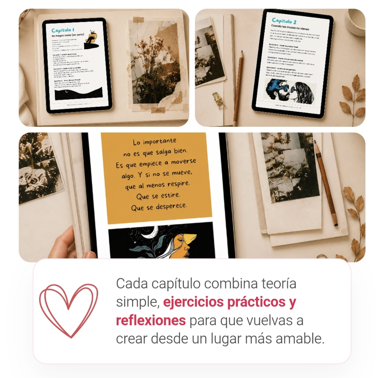 Continuaci&oacute;n de p&aacute;ginas interiores del Manual para Creativos en Pausa