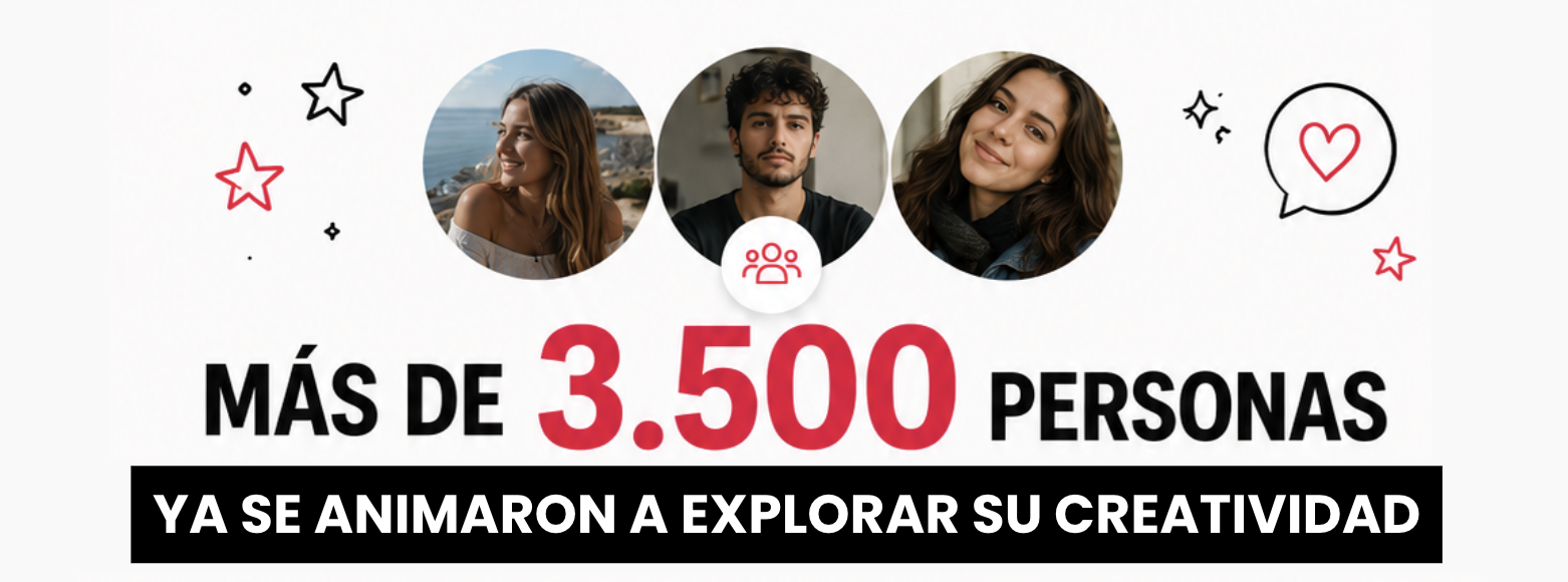 M&aacute;s de 3.500 personas ya se animaron a explorar su creatividad