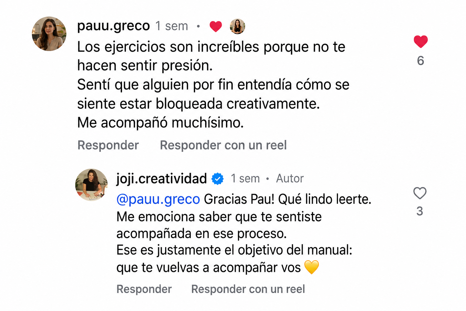 Rese&ntilde;a real de WhatsApp 3