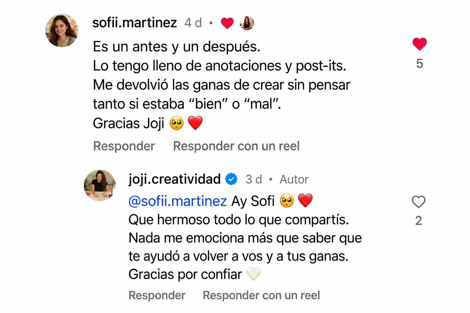 Rese&ntilde;a real de Instagram 4