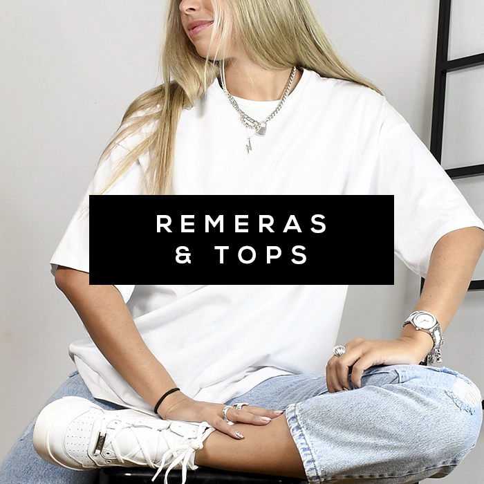 Banner de la categoría REMERAS /TOPS & BODIES