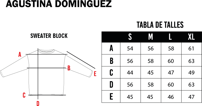 Tabla de talles de Sweater Cofler Gris